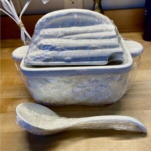 Vintage Vintage Himark Gourmet Kitchen Soup Tureen Asparagus Ironstone Ladle.